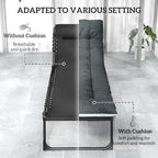 Outsunny Chaise Lounge Chair Outdoor Set of 2, 5-Position Adjustable Outdoor - Image 5