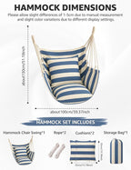 Hammock Chair Swing 2 Cushions Included - Image 2