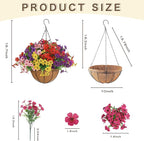Senjie 12 Bundles Artificial Hanging Flowers - Image 4