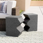 COSIEST Concrete Side Table, Decorative Garden Stools - Image 3