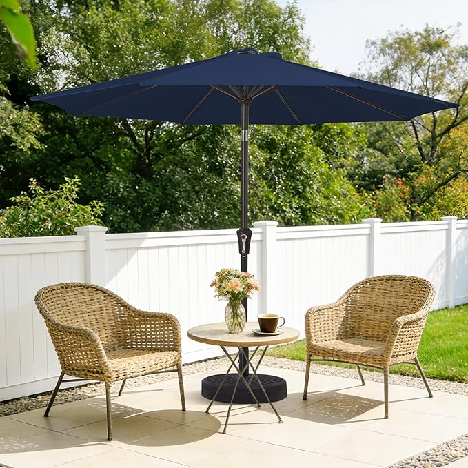 MEWAY 9ft Patio Umbrella Outdoor Table Umbrellas - Image 2