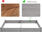 Yaheetech 8×4ft Wooden Horticulture Raised Garden Bed Divisible Elevated - Image 4