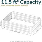 Sunnydaze 11.75" H Raised Metal Garden Bed - Image 6