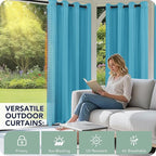 Outdoor Curtains for Patio Waterproof 6 Panels - Image 3