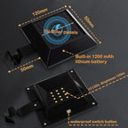 Solar Flag Pole Light, Bright Warm White 3000k Flagpole Light Upgrade Solar - Image 6