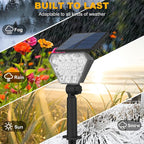 T-SUN Solar Lights Outdoor Waterproof IP65, 6 Pack LED Solar Spot Lights Color - Image 4