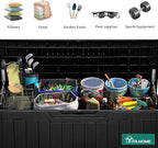 YITAHOME 100 Gallon Resin Deck Box, Weather Resistant Outdoor Storage Box - Image 3