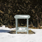 Adirondack Square Outdoor Side Table, 2-Tier Storage Patio Side Table, HDPE End - Image 2