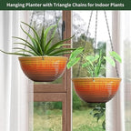 12 inch Large Hanging Planters for Indoor Outdoor Plants, Hanging Baskets for - Image 7