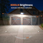 intelamp Solar Flood Lights Outdoor Waterproof, 20000mAh 4000LM Linkable Dual - Image 2