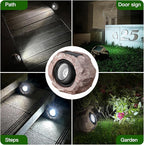 4 Pack Solar Rock Lights Outdoor, Angle Adjustable Solar Lights Outdoor - Image 6