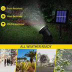 Solar Spot Lights Outdoor, LED Waterproof Pond Light Solar Spotlight Underwater - Image 4