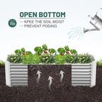 Land Guard 2 Pack 8×4×2ft Galvanized Raised Garden Bed Kit, Galvanized Planter - Image 5