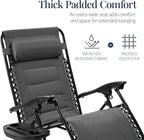 Best Choice Products Oversized Padded Zero Gravity Chair, Folding Outdoor Patio - Image 4