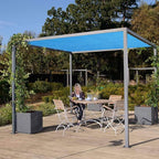 Eden's Decor Straight Flat-Edged Sun Shade Sail Rectangular 11' x 18' Blue - Image 7