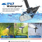 TOBUSA Solar Spot Lights Outdoor 5 Modes, 44LEDs Bright Landscape Spotlights - Image 5
