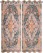 Rustic Boho Outdoor Curtains for Patio Waterproof, Grommet Privacy Curtain - Image 2