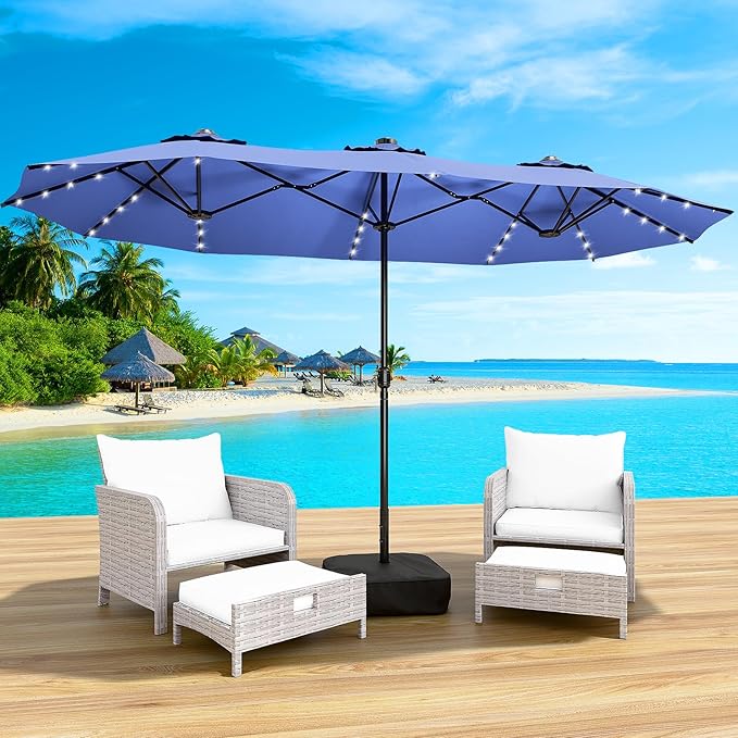 LEVELEVE 14FT Large Patio Patio Umbrella by Enjoyyourlife