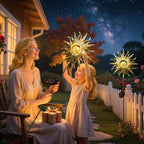 TAKE ME Sun Solar Lights Outdoor Waterproof Metal Garden Stakes - Image 2