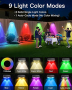Solar Fence Lights Outdoor, 6 Pack IP65 Waterproof Fence Lights Solar Powered - Image 5