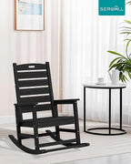 SERWALL Outdoor Rocking Chair Set of 2, Oversized Rocking Chair - Image 2