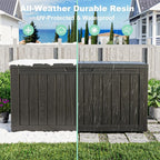 DRATO 75 Gallon Deck Box, Waterproof Resin Large Outdoor Storgae Box - Image 5