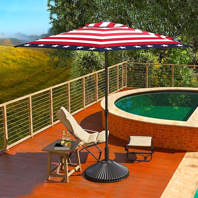 Abba Patio 9FT Lyon Outdoor Patio Umbrella Outdoor Table Umbrella - Image 6