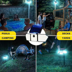 Bionic Flood Light 4 Pk Solar Lights Outdoor Waterproof, Ultra Bright 89 LEDs - Image 6