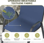 UDPATIO Patio Chairs Set of 8, Stackable Outdoor Dining Chairs - Image 5