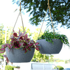 13 Inch 2 Pack Large Hanging Planters - Image 3
