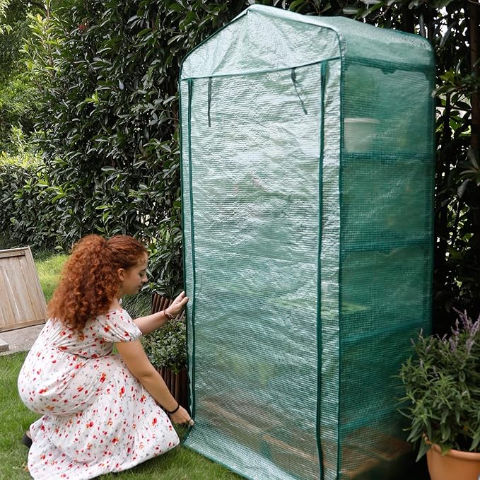 Worth Garden 50% Extra Wide Mini Greenhouse 5 Tier Portable Plant Green House - Image 7