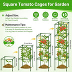 Legigo 2 Pack Square Tomato Cages - Image 2