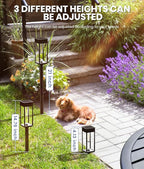 Solar Pathway Lights Outdoor, 6 Pack Solar Garden Lights Waterproof Bright LED - Image 6