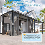 AECOJOY Wall Gazebo 12’ x 10’ - Image 5