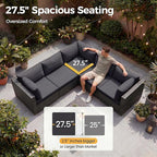 NICESOUL 13 Piece Patio Furniture Set - Image 5