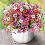 Artificial Flowers Faux Plants Outdoor Fake Flowers Spring Decor, 12 Bundles by ZFProcessArtificialFlowers