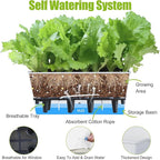Window Box Planter 6 Pcs, 16.5 Inches Self Watering Rectangle Flower Plant Pots - Image 3