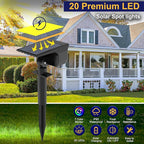 nipify 8 Pack Solar Spot Lights Outdoor Color Changing, 7 Modes Halloween RGB - Image 5