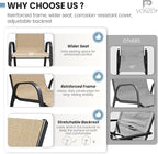 Patio Dining Chairs Set of 4, Outdoor High Stacking Chairs - Image 5