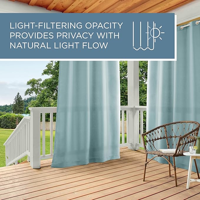 Town & Country Basics Cabana Solid Heavyweight Indoor Outdoor Curtains - Image 8