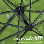 PURPLE LEAF 9' X 11.5' Square Cantilever Umbrella Patio Umbrella - Image 7