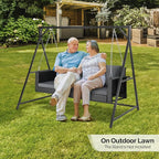 VINGLI Heavy Duty 800 LBS Wicker Hanging Porch Swing - Image 8