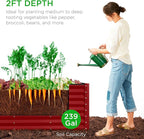 Best Choice Products 8x2x2ft Raised Outdoor Metal Garden Bed, Deep Root Box - Image 4