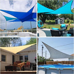 Patio Paradise 11' x 11' x 11' Sun Shade Sail Triangle Canopy Shade Cloth - Image 2