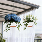 Set of 2-8 Inch Self Watering Hanging Planters - Image 8