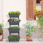 OYEAL Raised Garden Bed 4 Tier Vertical Garden Planter Indoor Outdoor Raised - Image 3