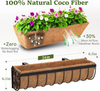 Railing Planter Boxes, 24 Inch Window Boxes Planters, Balcony Planters - Image 2