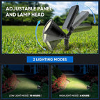 KEV 800 Lumens Solar Spot Lights Outdoor, 18 LEDs Solar Flood Lights - Image 4
