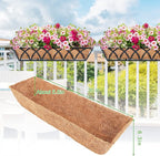 Y&M 30" Coco Liner for Window Box Deck Basket Planter Trough Coconut Fiber - Image 2