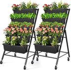 SEJOV 2 Pack Vertical Raised Garden Bed, 5-Tier Vertical Garden Planter by SEJOV